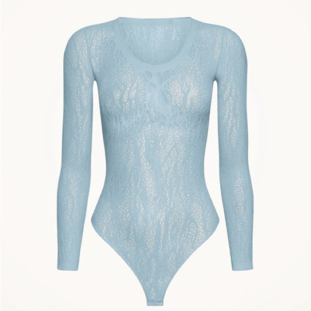 Wolford SNAKE LACE STRING bodysuit XS